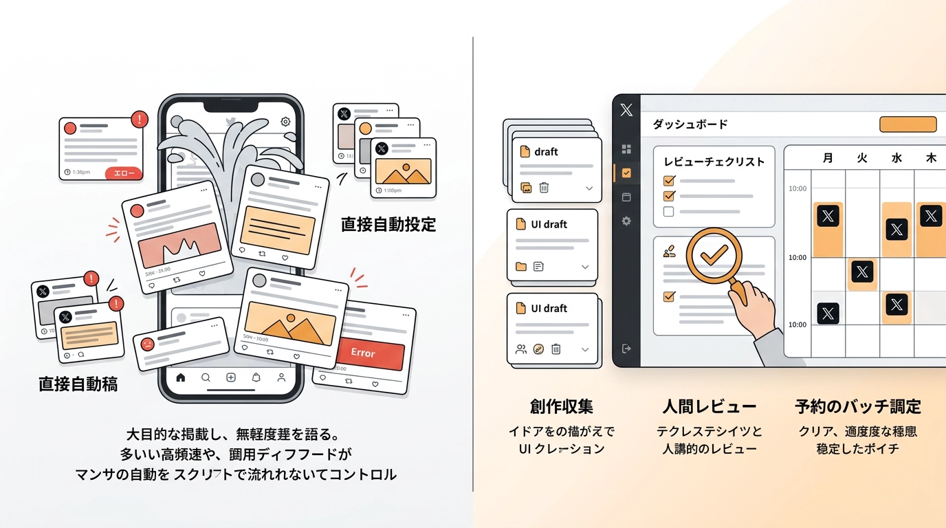 日本語X運用で失敗しにくいレビューと予約設計